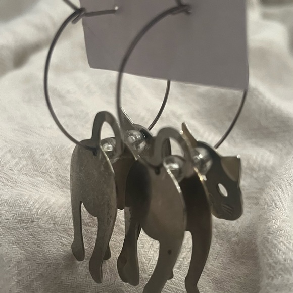 Vintage rare cat earrings - Picture 7 of 11